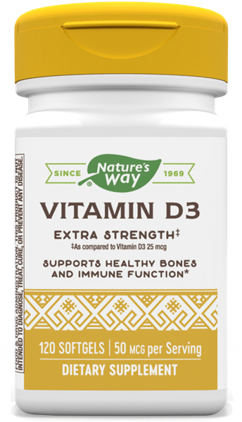 Vitamin D3 2000 Iu 120 Softgels Natures Way