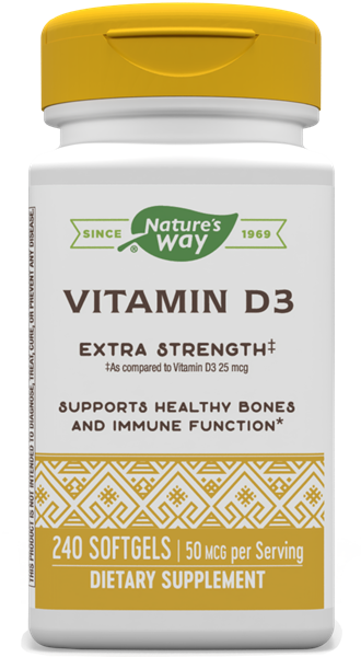 Vitamin D3 2000 Iu 240 Softgels Natures Way