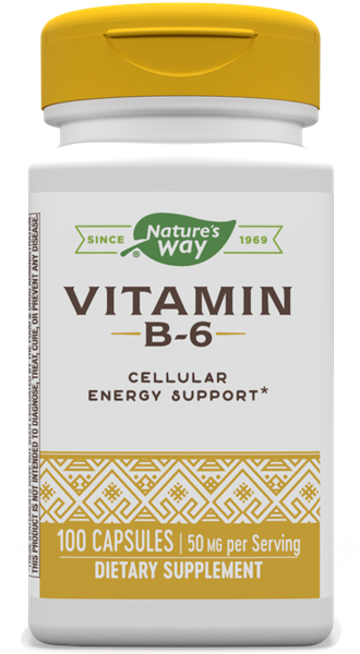 Vitamin B6 100 Caps Natures Way
